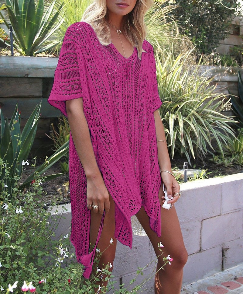 HARHAY Women's Summer Swimsuit Bikini 2023 Beach Swimwear Crochet Cover up - Image 3